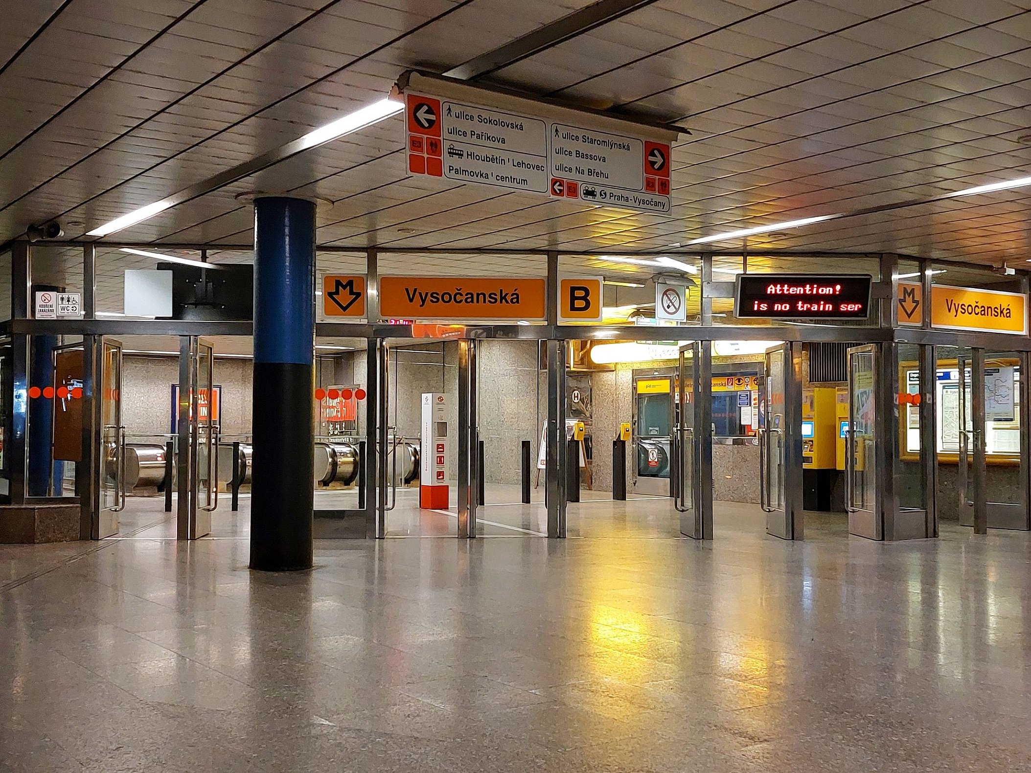 Stanice metra Vysočanská (trasa B)